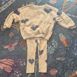 Zara Kids Matching Set in Tan and Black